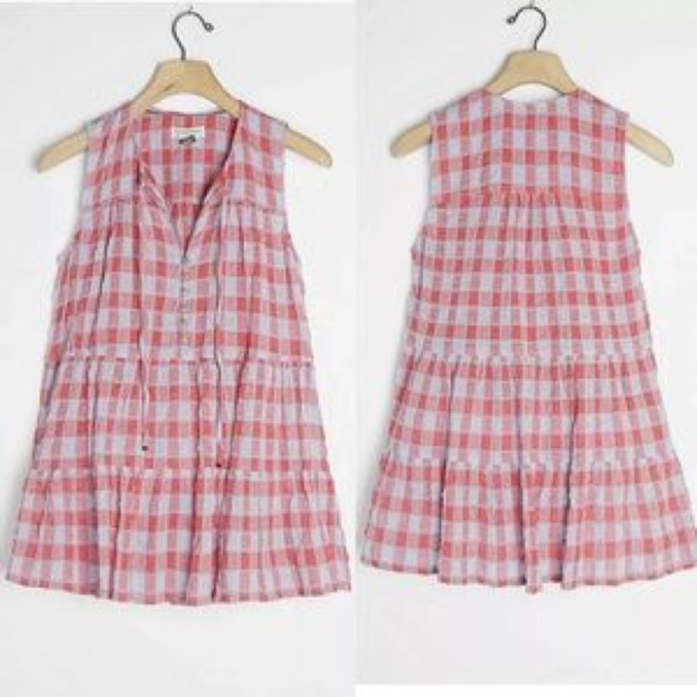 Pilcro Neve Tiered Womens Blouse Anthropologie Size Small